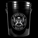 Cubo de lavado negro GTools, capacidad de 20L, con un asa resistente.