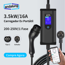 Andalung Carregador Portátil EV 3,7kW | App + Cabo 7m – Detalhe | Carregadores EV – Portátil | miio Store