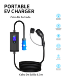Andalung Portable EV Charger 7 kW | App + 7m Cable – Side view | EV Chargers – Portable | miio Store