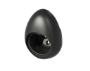 Suporte Cabo EV – Vista lateral/traseira do suporte preto oval mostrando parafuso de montagem na parede e ponto de fixação | Carregamento EV | miio Store