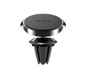 Support Téléphone Magnétique – Vue de dessus en angle du pad magnétique circulaire à bord chromé et détail bras de montage | Accessoires Auto | miio Store