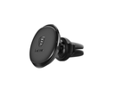 Support Téléphone Magnétique – Vue de face montrant pad magnétique circulaire noir et deux griffes clip d'aération à la base | Accessoires Auto | miio Store