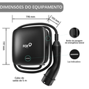 FoxESS L Series Type 2 Wallbox 11 kW, App/WiFi/Bluetooth – Side view | EV Chargers – Wallbox | miio Store