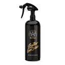 Leather Quick Detailer 1L – Frasco spray preto com logótipo e rótulo dourado para tratamento de pele, vista frontal | Cuidado do Couro | miio Store