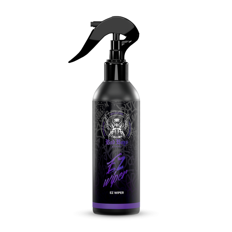 EZ Wiper Selante de Vidro – Frasco spray preto com rótulo roxo para revestimento hidrofóbico repelente de água em vidros auto | Vidros Auto | miio Store