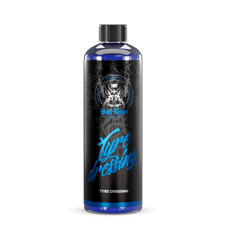 Tyre Dressing 500ml – Flacon bleu-noir avec lettrage bleu Tyre Dressing pour finition brillante des pneus | Detailing Auto | miio Store