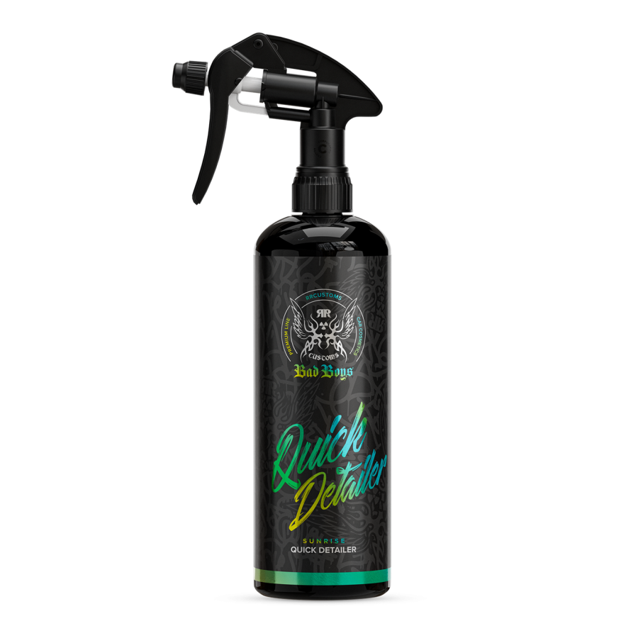 Quick Detailer 500ml – Black 500ml spray bottle with bright green Quick Detailer lettering for paint maintenance and dust removal | Car Detailing | miio Store