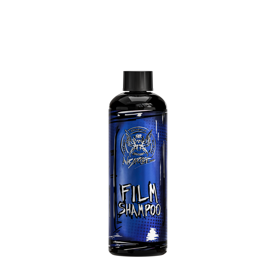 Wrapper Film Shampoo 500ml – Black bottle with blue-dark premium label, specially formulated shampoo safe for wrapped and vinyl film cars | Car Wash | miio Store