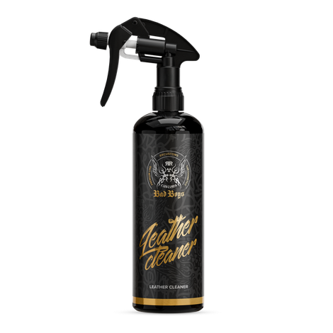 Leather Cleaner 500ml – Black spray bottle with gold label for deep leather cleaning and conditioning | Leather Care | miio Store