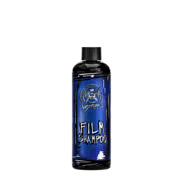 Wrapper Film Shampoo 500ml – Black bottle with blue-dark premium label, specially formulated shampoo safe for wrapped and vinyl film cars | Car Wash | miio Store