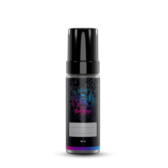Foamer Bottle 150ml – Slim black foam pump bottle with vibrant multicolour label for applying cleaning foam | Car Detailing | miio Store