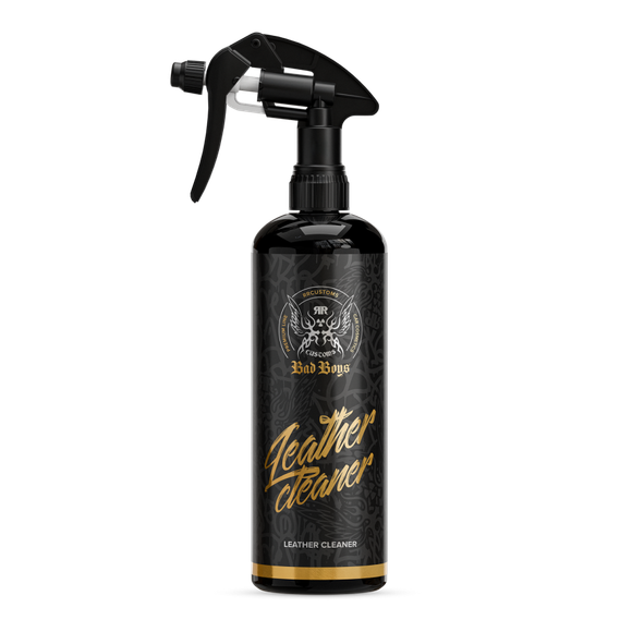 Leather Cleaner 500ml – Black spray bottle with gold label for deep leather cleaning and conditioning | Leather Care | miio Store