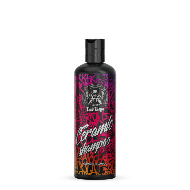 Ceramic Shampoo 500ml – Flacon noir 500ml avec étiquette art graffiti multicolore Ceramic Shampoo pour lavage auto SiO2 | Lavage Auto | miio Store