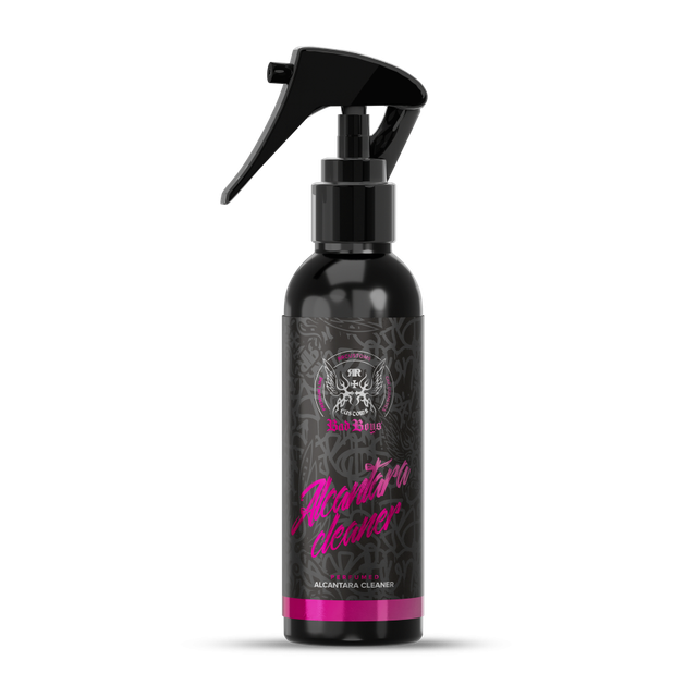 Alcantara Cleaner 150ml – Compact black spray bottle with pink label for alcantara and suede car interior care | Car Interior | miio Store
